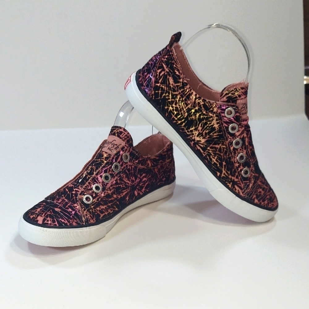 Blowfish Malibu Kids Felt Glitter Spatter Slip On Sneakers